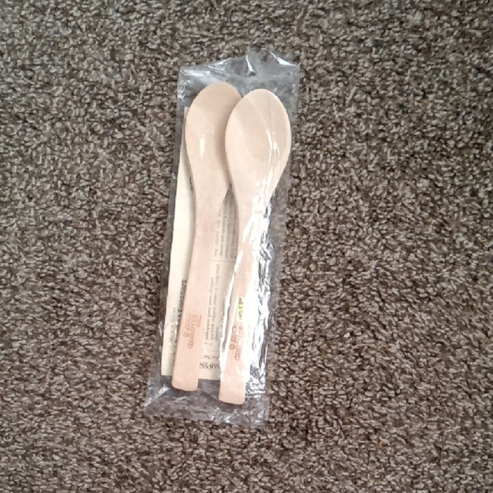 The Pampered Chef Bamboo Spoon Set